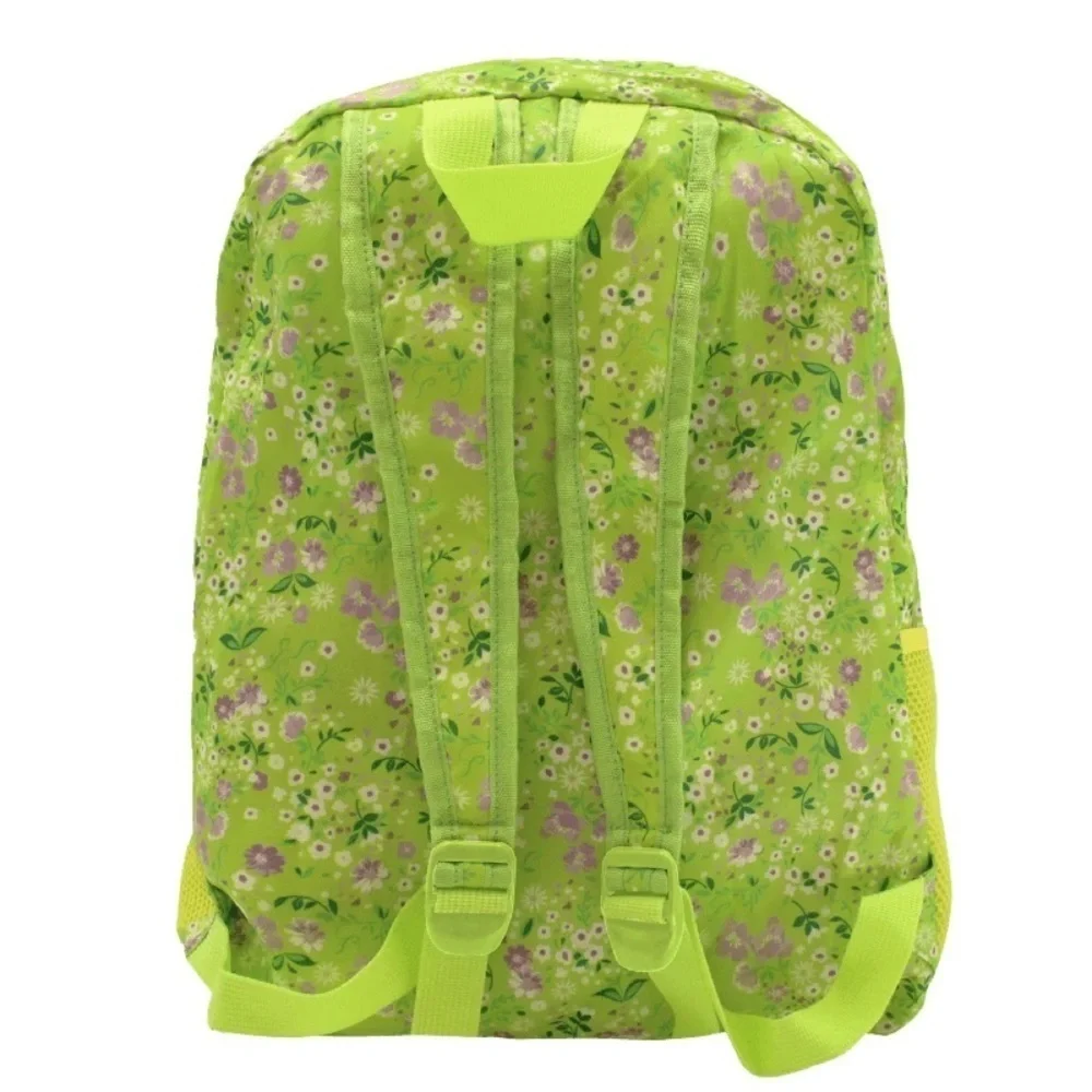 NEW Mytagalongs Lime Floral Foldable Backpack